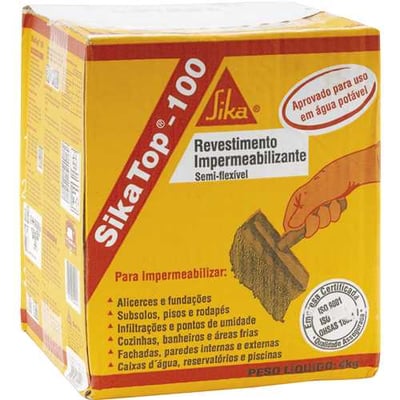 Revestimento impermeabilizante, 4 kg, TOP 100