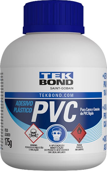 Adesivo para PVC, 175 g, incolor, com pincel, 14101007200