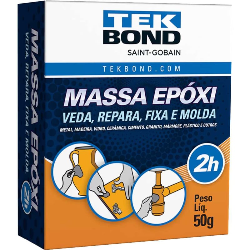 Adesivo epóxi bicomponente 50 g massa