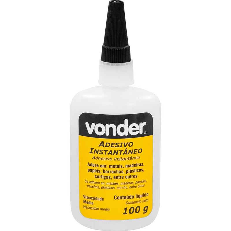Adesivo instantâneo cianoacrilato, industrial, 100 g