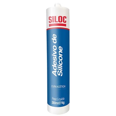 Borracha de silicone acético, branco, 274 g