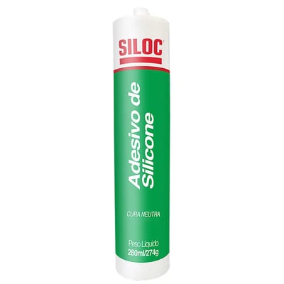 Borracha de silicone neutro, incolor, 274g / 280 ml
