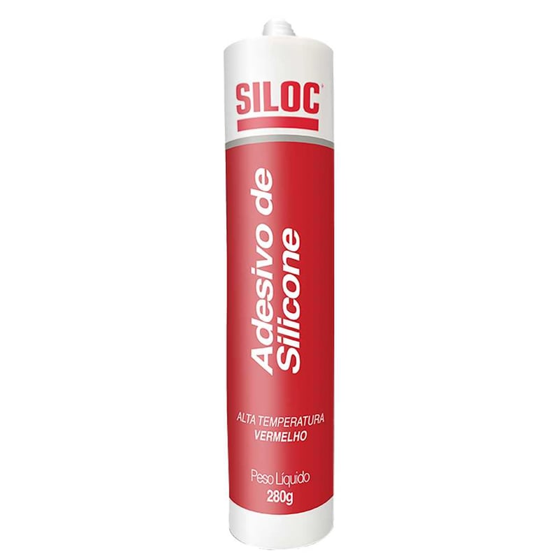 Borracha de silicone acética, vermelha, 280 ml, 605008N
