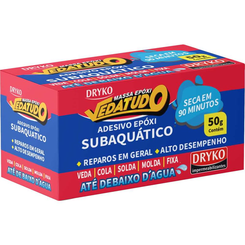 Massa epóxi bicomponente, 50 g