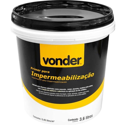 Primer para impermeabilização, 3,6 litros