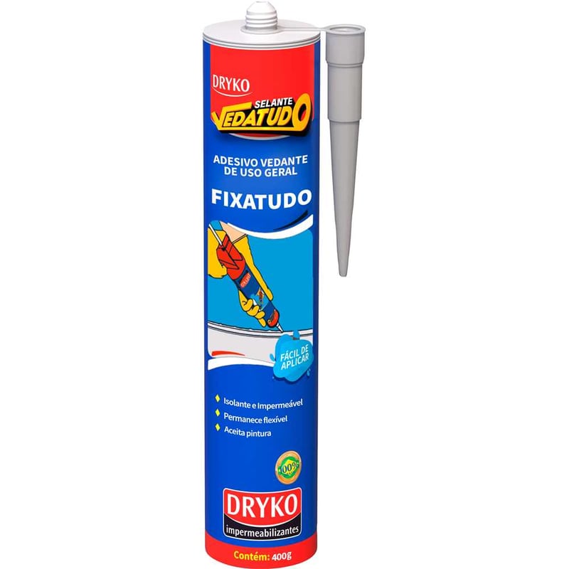 Selante de poliuretano, fixa tudo 400 g