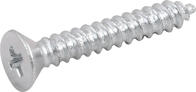 Parafuso autoatarraxante, 2,9 mm x 19,0 mm, cabeça chata, phillips