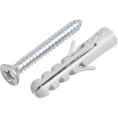 Parafuso autoatarraxante, 3,9 mm x 32,0 mm, cabeça chata, phillips, com bucha 6 mm