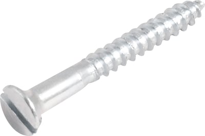 Parafuso madeira 3,5 mm x 30 mm, cabeça chata, zincado