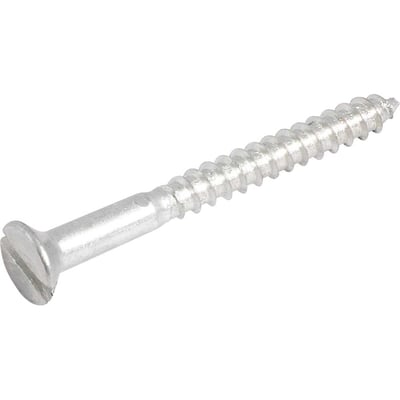 Parafuso madeira 3,8 mm x 40 mm, cabeça chata, zincado
