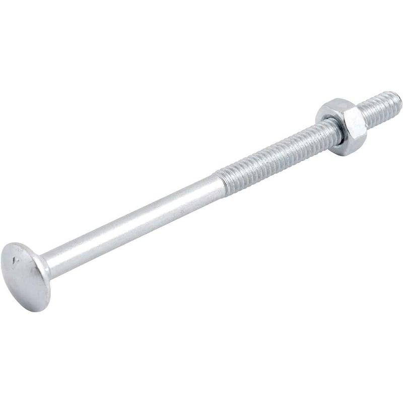 Parafuso francês zincado, 1/4" x 4", com porca