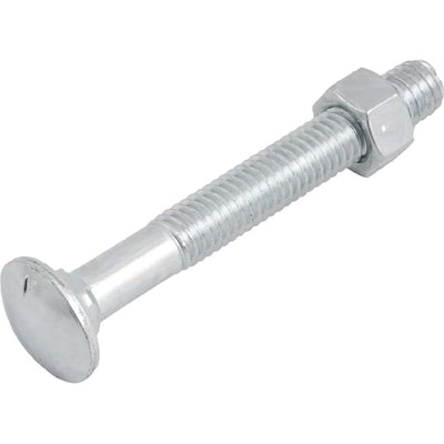Parafuso francês zincado, 3/8" x 3", com porca
