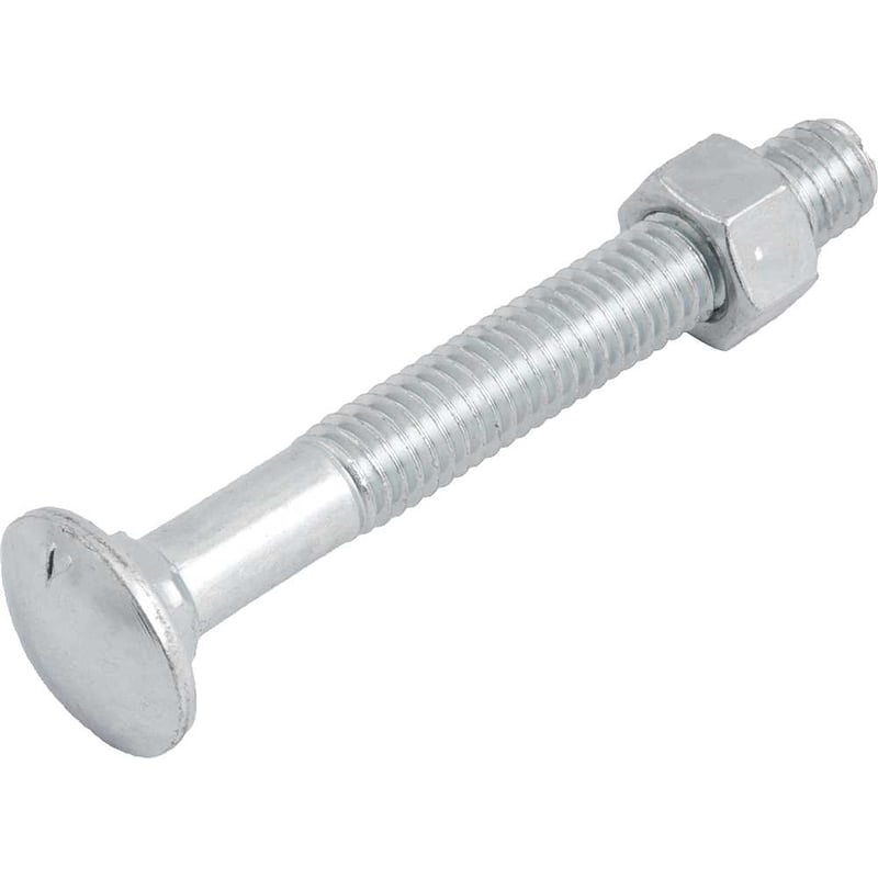 Parafuso francês zincado, 3/8" x 3", com porca
