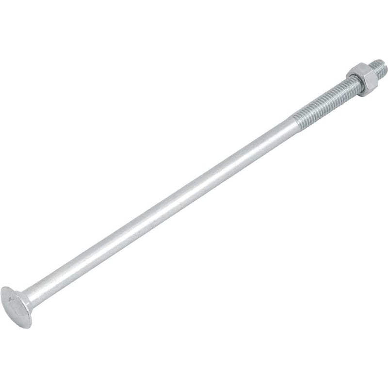Parafuso francês zincado, 3/8" x 9", com porca