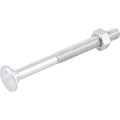 Parafuso francês zincado, 5/16" x 3.1/2", com porca