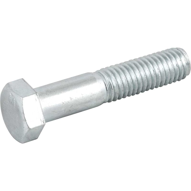 Parafuso sextavado zincado 1/2" x 2.1/2", UNC, rosca parcial