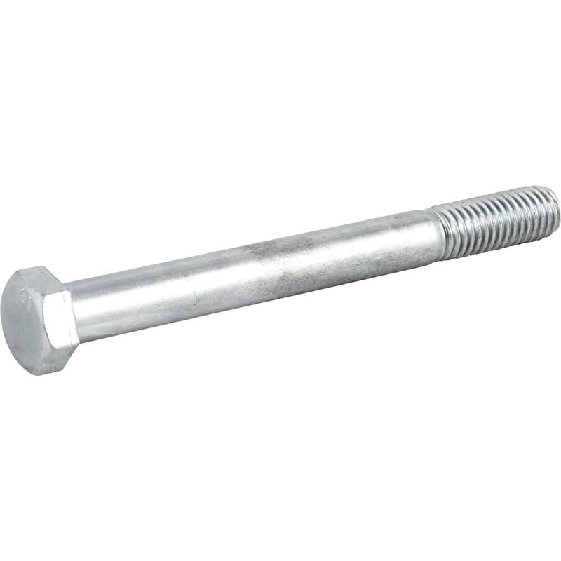 Parafuso sextavado zincado 1/2" x 5", UNC, rosca parcial