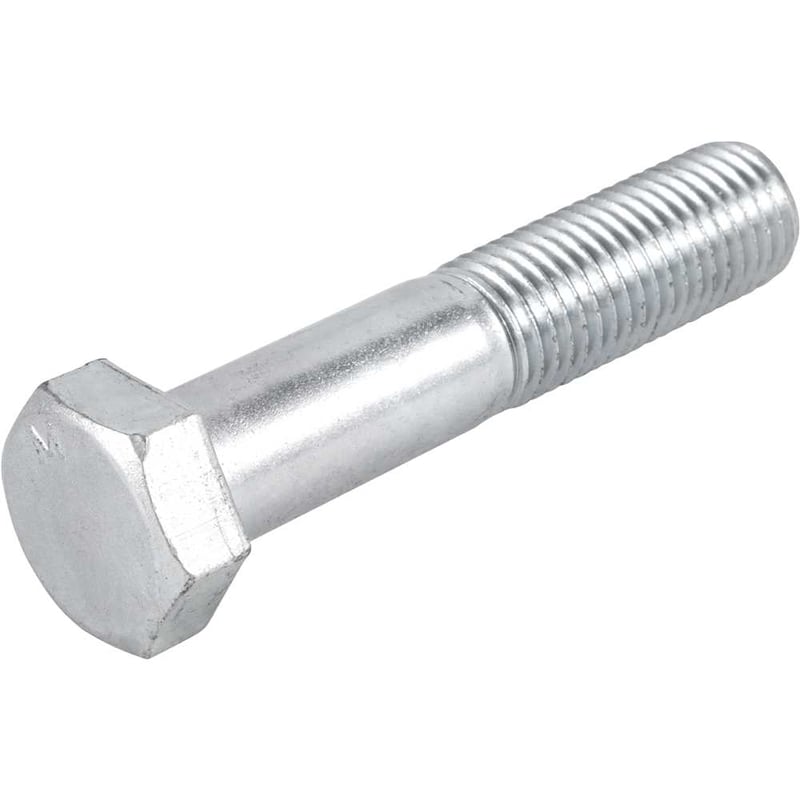 Parafuso sextavado zincado 1" x 3", UNC, rosca parcial