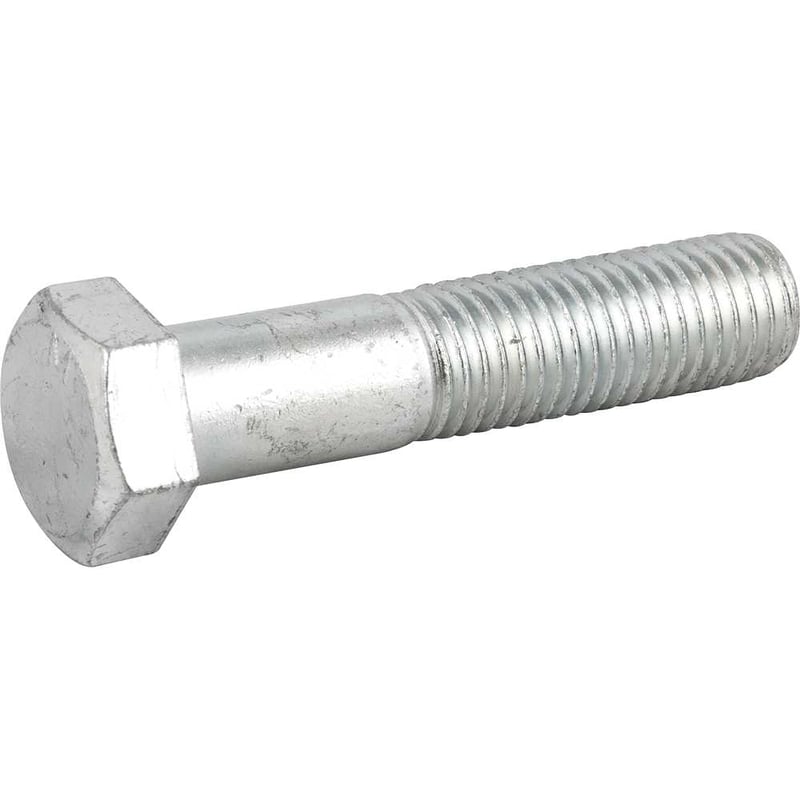 Parafuso sextavado zincado 3/4" x 3.1/2", UNC, rosca parcial