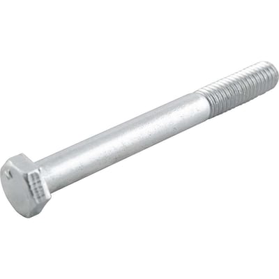 Parafuso sextavado zincado 3/8" x 3.1/2", UNC, rosca parcial