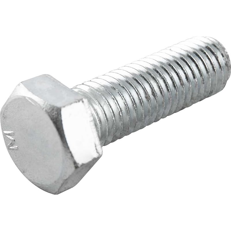 Parafuso sextavado zincado 5/8" x 2", UNC, rosca total