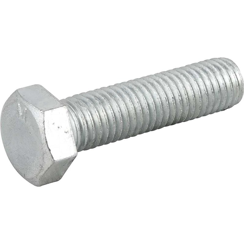 Parafuso sextavado zincado 5/8" x 2.1/2", UNC, rosca total