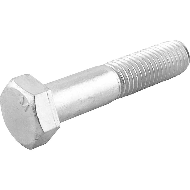 Parafuso sextavado zincado 5/8" x 3", UNC, rosca parcial