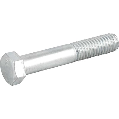 Parafuso sextavado zincado 7/16" x 2.1/2", UNC, rosca parcial