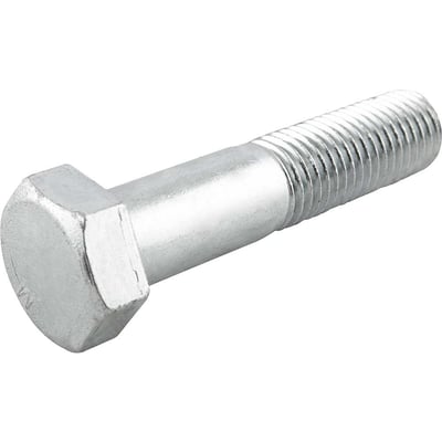 Parafuso sextavado zincado 7/8" x 5.1/2", UNC, rosca parcial