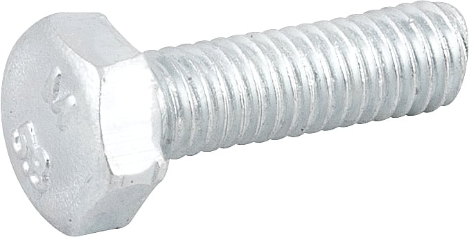 Parafuso sextavado zincado 6 mm x 20 mm, MA, rosca total