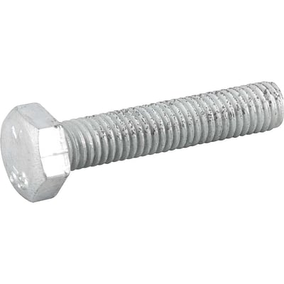 Parafuso sextavado zincado 8 mm x 40 mm, MA, rosca total