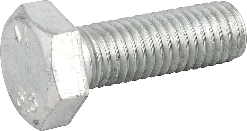 Parafuso sextavado zincado 10 mm x 30 mm, MA, rosca total