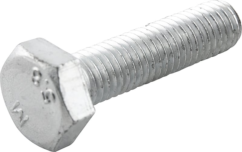Parafuso sextavado zincado 10 mm x 40 mm, MA, rosca total