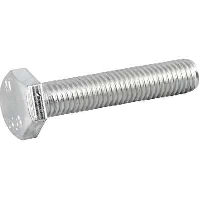 Parafuso sextavado zincado 10 mm x 50 mm, MA, rosca total