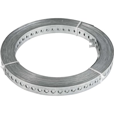 Fita de aço perfurada 19 mm x 0,40 mm x 30 m