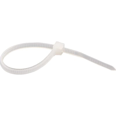 Abraçadeira de nylon, branca, 140 mm x 3,6 mm, com 100 peças