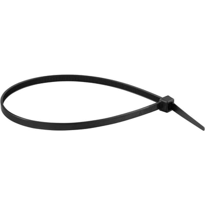 Abraçadeira de nylon, preta, 280 mm x 4,8 mm, com 10 peças