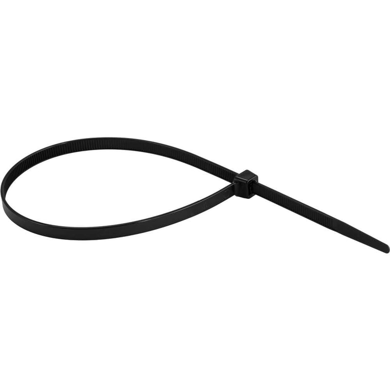 Abraçadeira de nylon preta, 400 mm x 7,2 mm com 10 peças