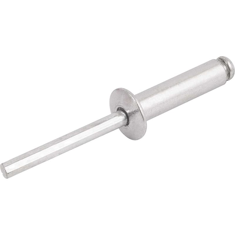 Rebite de repuxo 2,4 mm x 6,0 mm, pacote com 100 peças