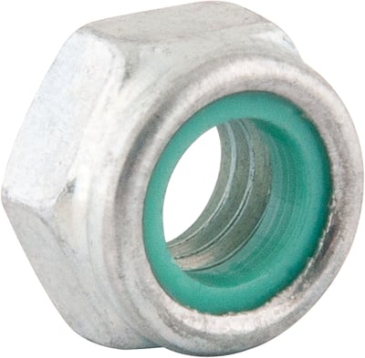 Porca autotravante sextavada, 6 mm, MA, baixa, zincada