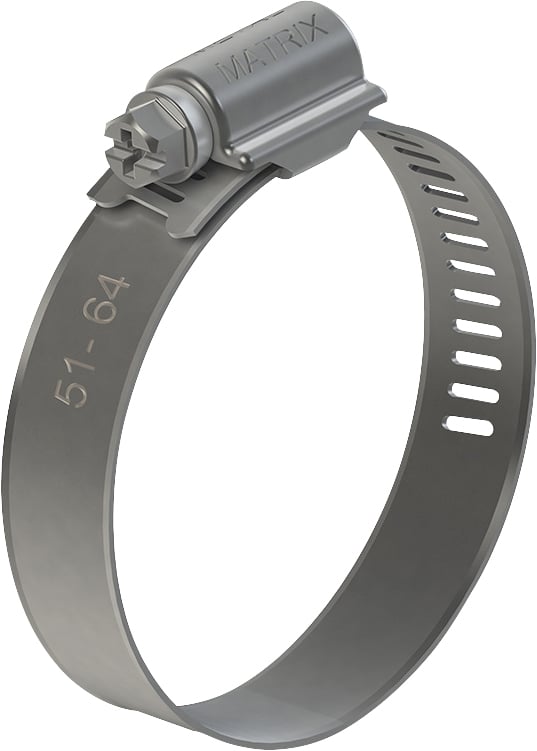Abraçadeira com rosca sem fim, 22 mm - 32 mm, fita com 14 mm, aço inox 304, New Flex Pro, pacote com 10 peças, I0142232P10