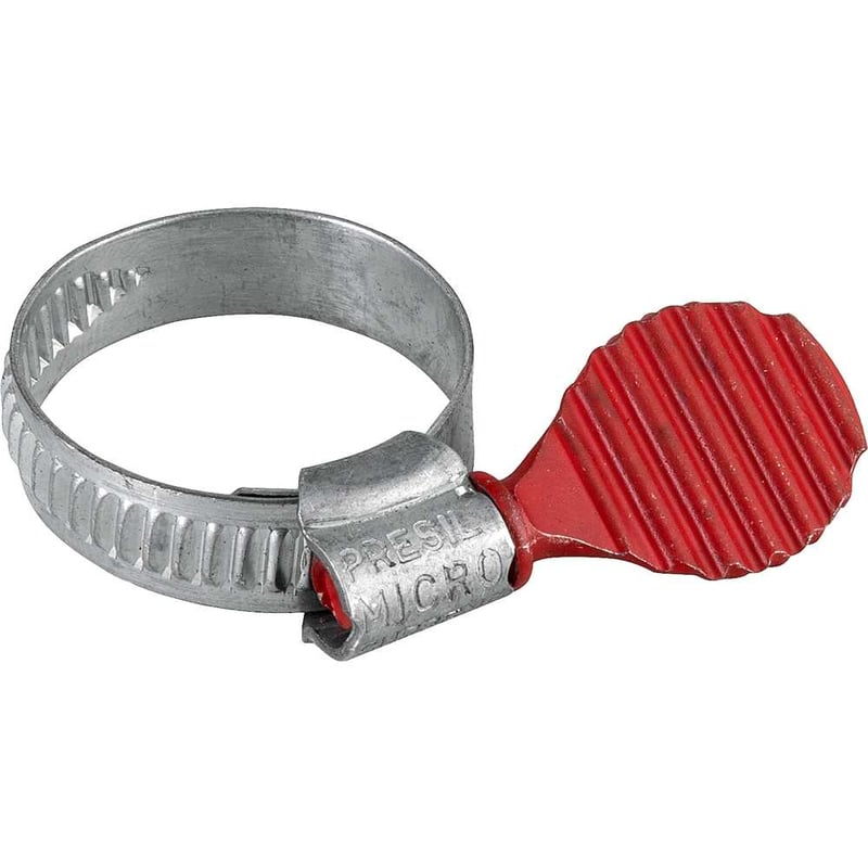 Abraçadeira tipo borboleta, 22 mm a 23 mm, fita com 9 mm de largura, 20 peças, Micro, MAN-2232