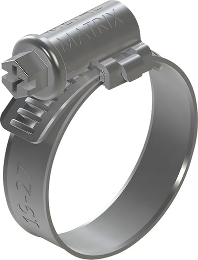 Abraçadeira com rosca sem fim, 13 mm - 19 mm, fita com 9 mm, aço carbono, New Minor Pro, pacote com 10 peças, S091319P10