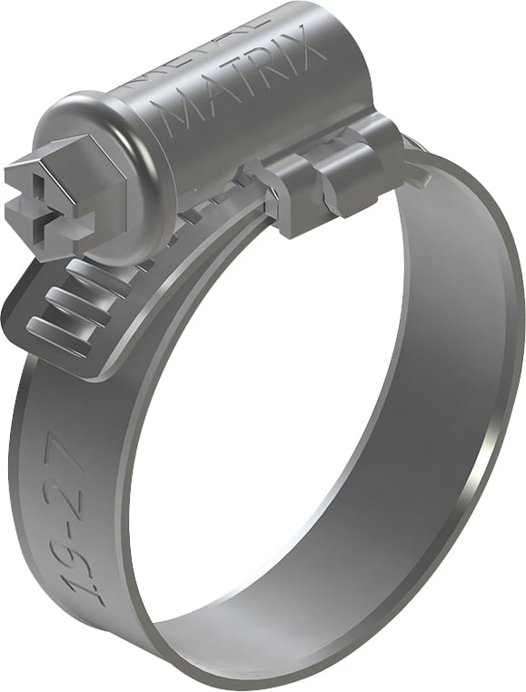 Abraçadeira com rosca sem fim, 13 mm - 19 mm, fita com 9 mm, aço carbono, New Minor Pro, pacote com 10 peças, S091319P10