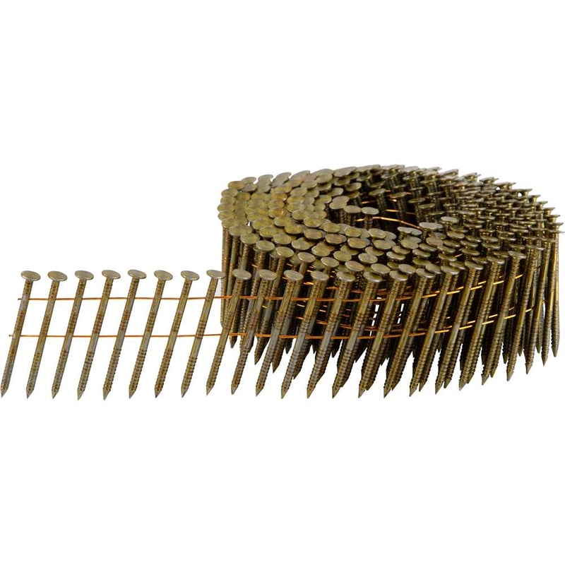 Prego coil anelado, 2,1 mm x 38 mm, polido, carretel com 300 unidades, para o pregador PP 550
