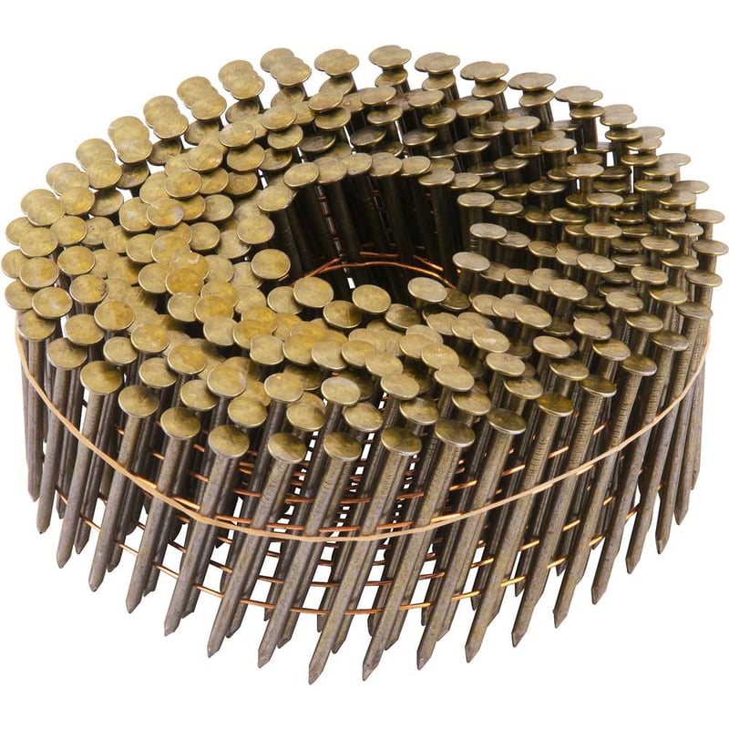 Prego coil liso, 2,5 mm x 50 mm, zincado, carretel com 300 unidades, para o pregador PP 700