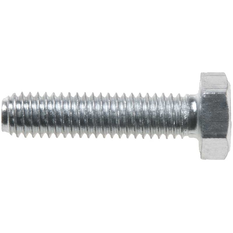 Parafuso sextavado zincado 6 mm x 25 mm, MA, rosca total