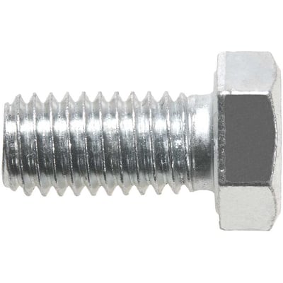 Parafuso sextavado zincado 1/2" x 1", UNC, rosca total