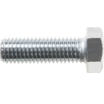 Parafuso sextavado zincado 5/8" x 2", UNC, rosca total