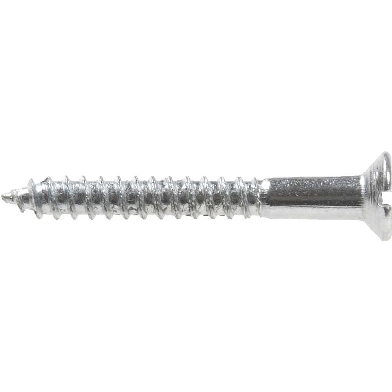 Parafuso madeira 3,5 mm x 30 mm, cabeça chata, zincado